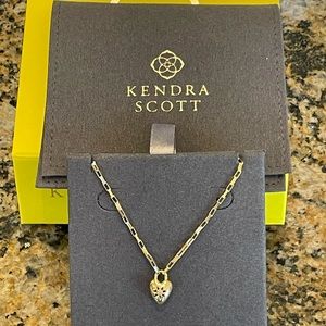 Kendra Scott Angie heart 18k gold vermeil necklace